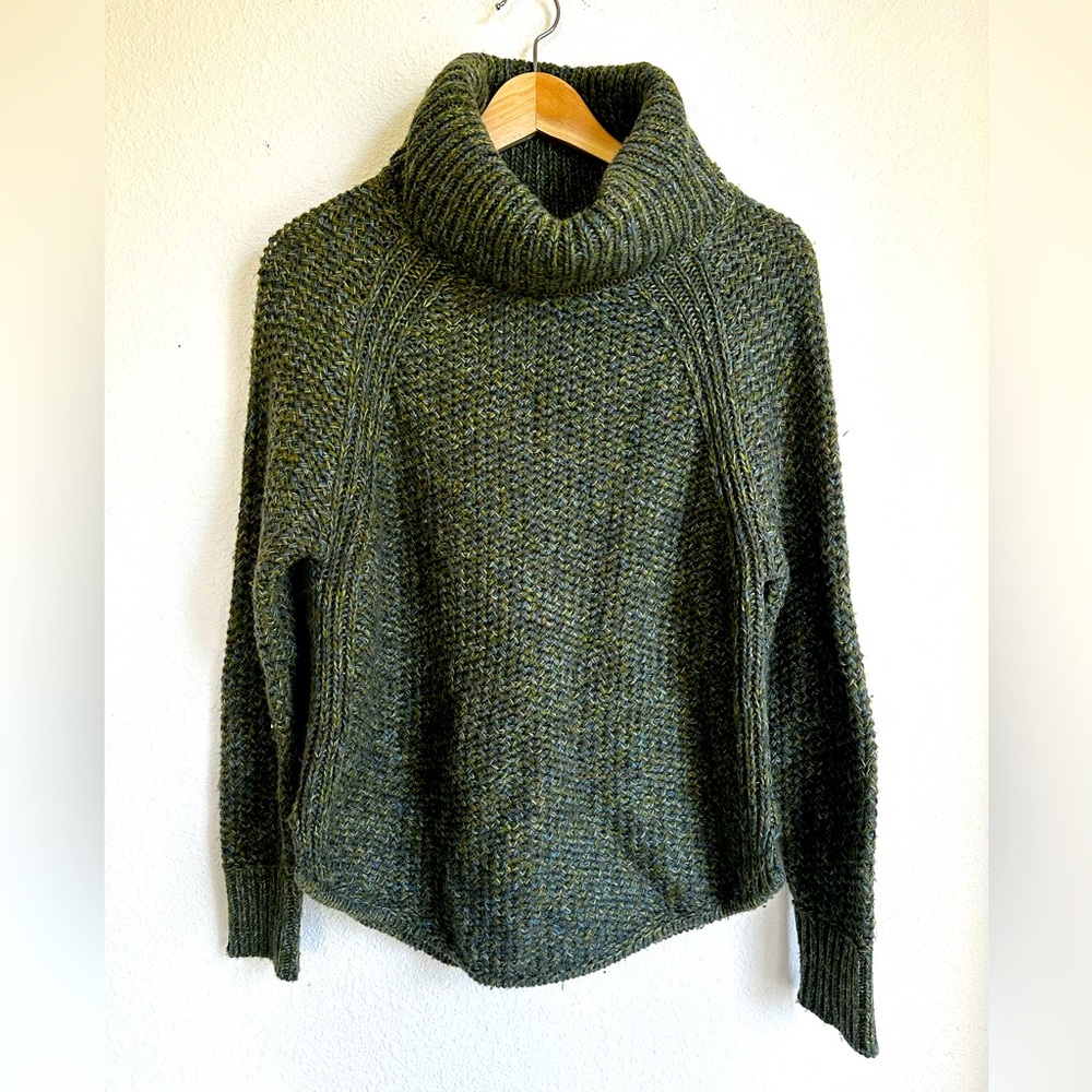Prana - Green Cowl Neck Sweater